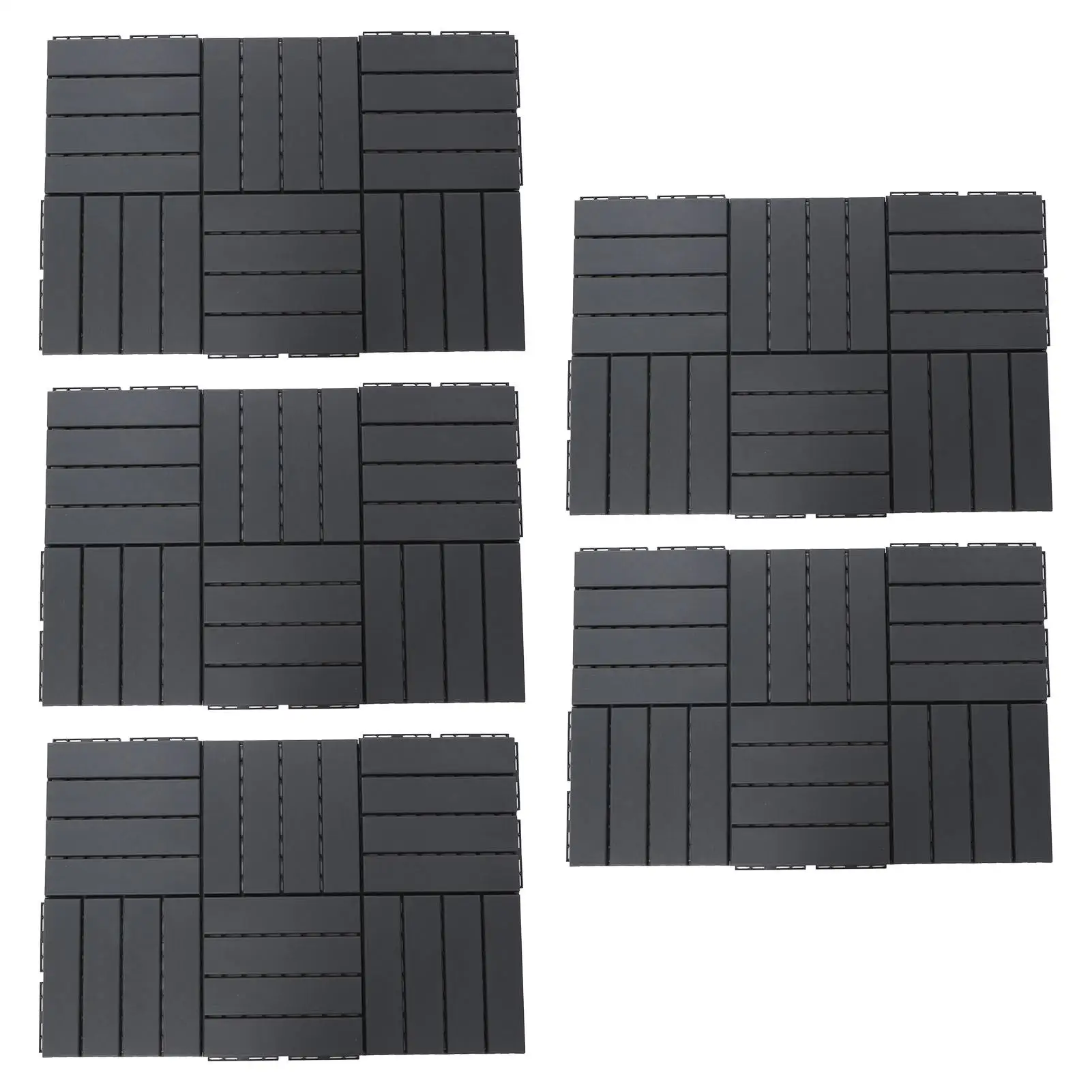 30Pcs Waterproof Interlocking Deck Tiles 3 for X3 0cm, Drainage Cushion Flooring for patio , Garden & Balcony