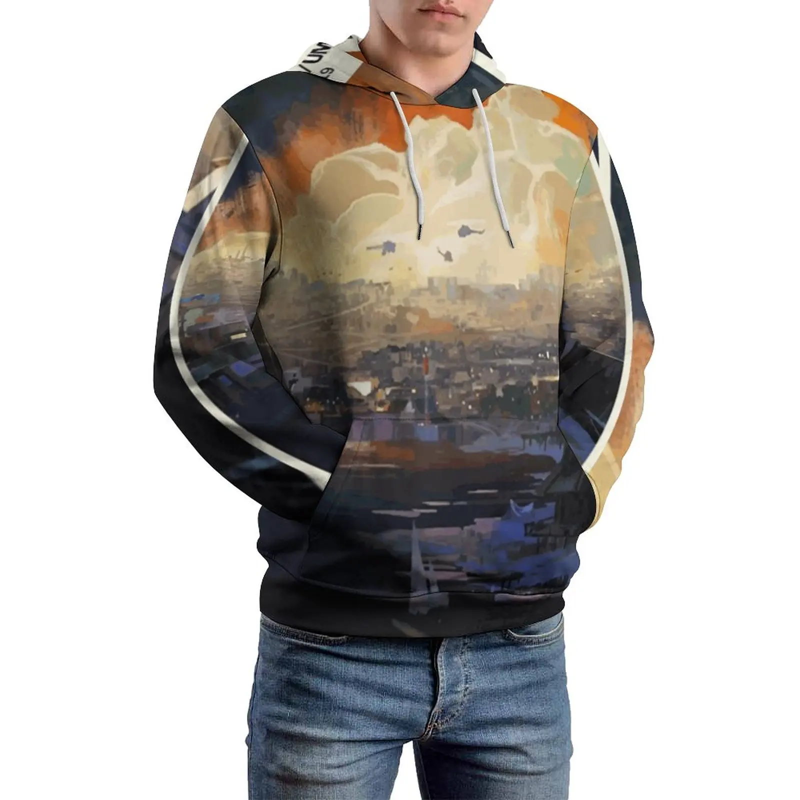 

Disco Elysium Casual Hoodies Long Sleeve Disco Elysium Skill Fanart Videogame Kawaii Pullover Hoodie Spring Loose Sweatshirts