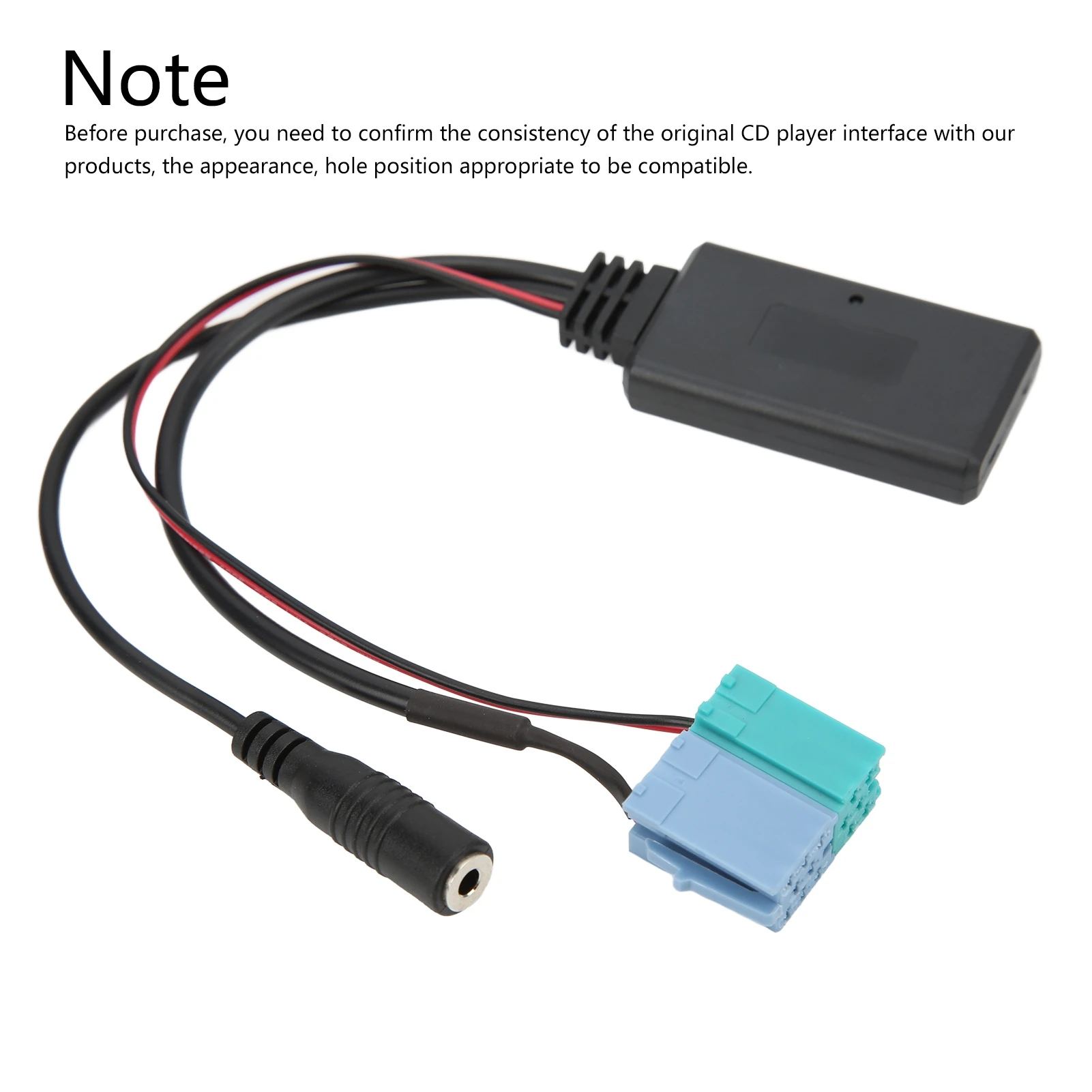 6+8 Pin Bluetooth AUX IN Adapter Hands Free Microphone Replacement for Fiat Bravo for VISTEON Radio Since 2007 Auto Audio Cable