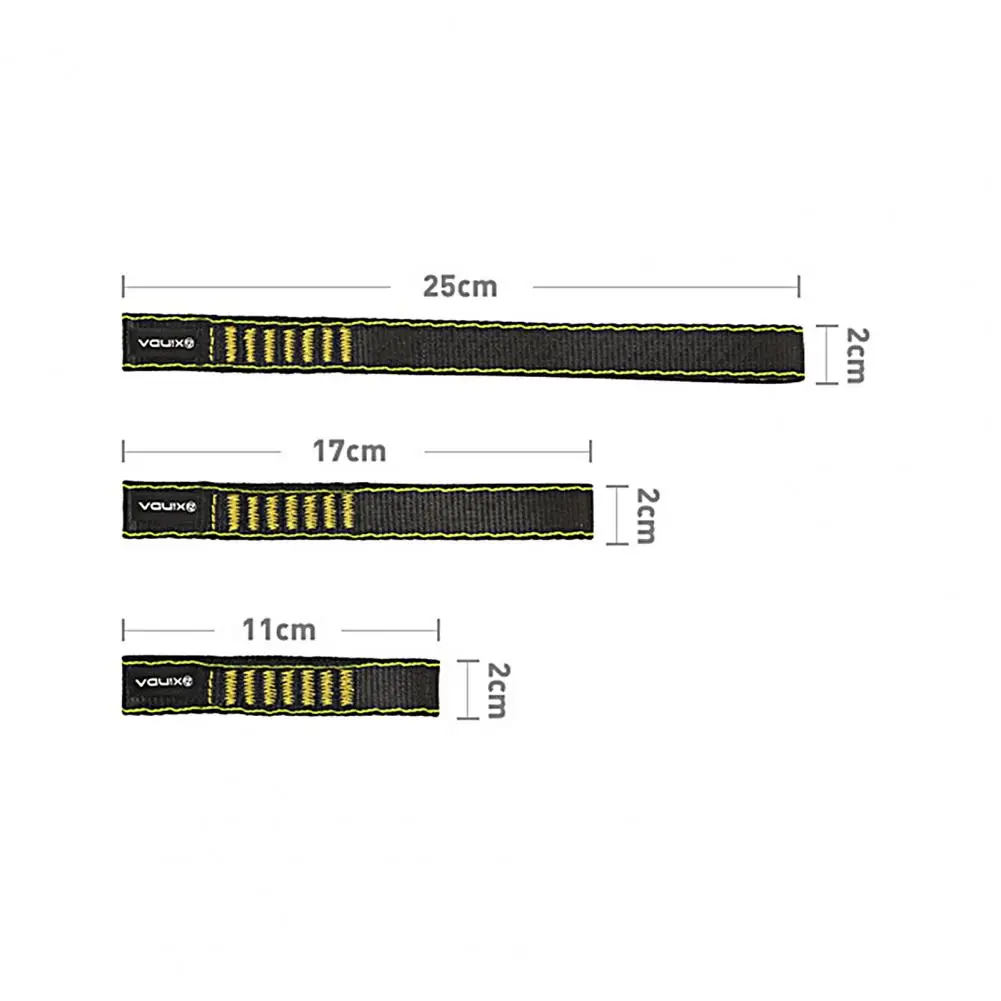 Sangle d'escalade 25kN, tension de rupture, élingue de descente, mousqueton d'alpinisme, sangle de connexion, équipement d'escalade