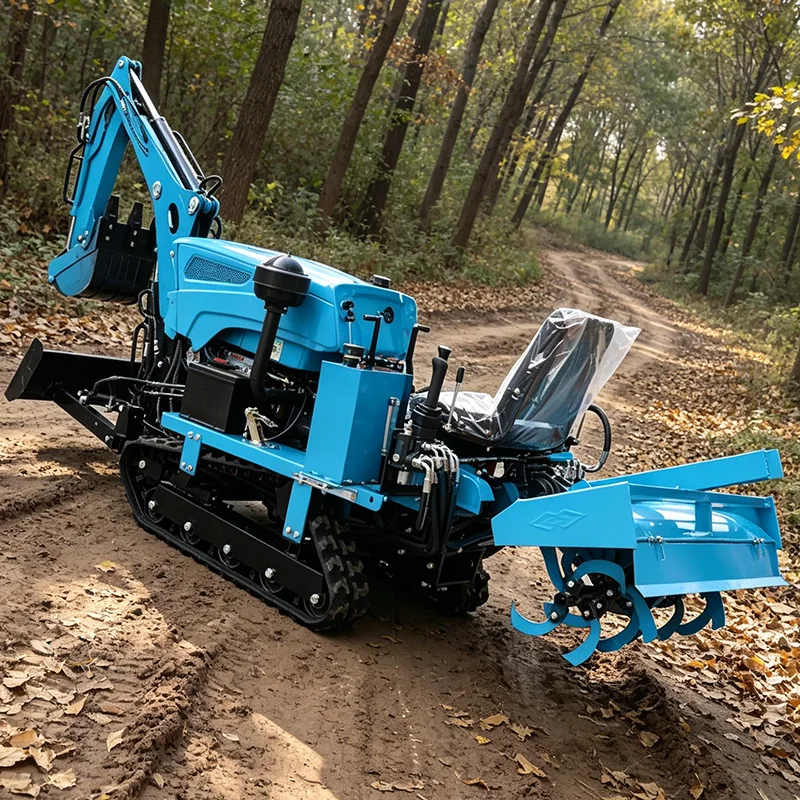 

Индивидуальная стабильная гусеничная почвообрабатывающая машина с роторным культиватором и мини-культиватором на гусеничном ходу, мини-культиватор