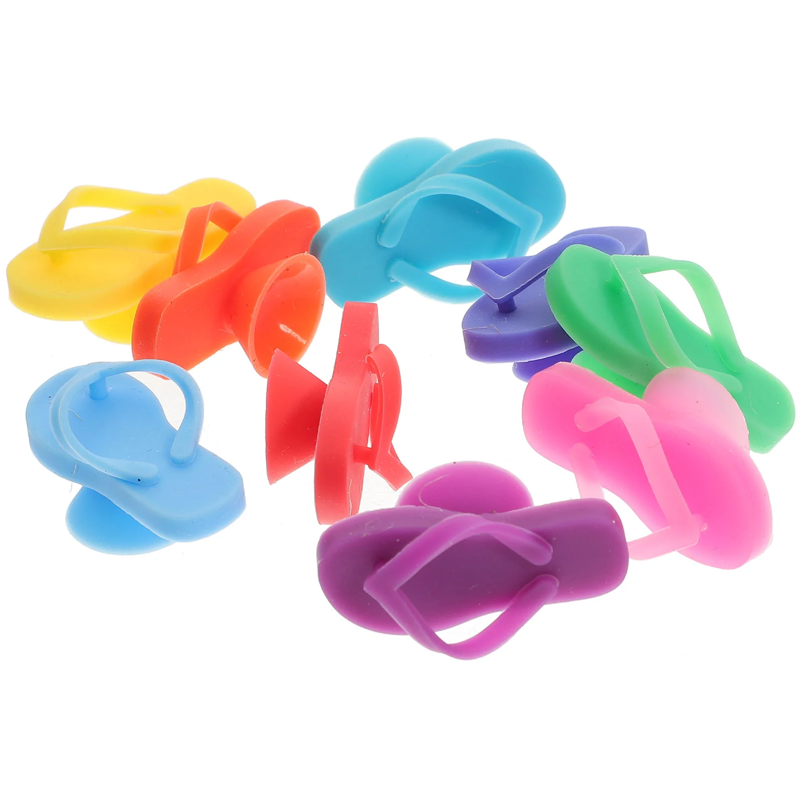 9 Pcs Glass Marker Decorative Party Drinks Ring Silicone Charms Markers Tags Silica Gel Tiny