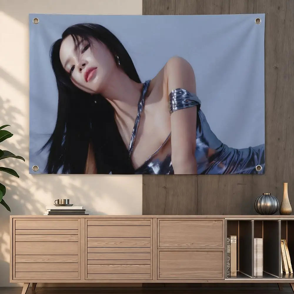 Popular K-Pop Female Singer SOLAR Flags Indoor Outdoor Wall Hanging Flag Decor Banner Wall Decor