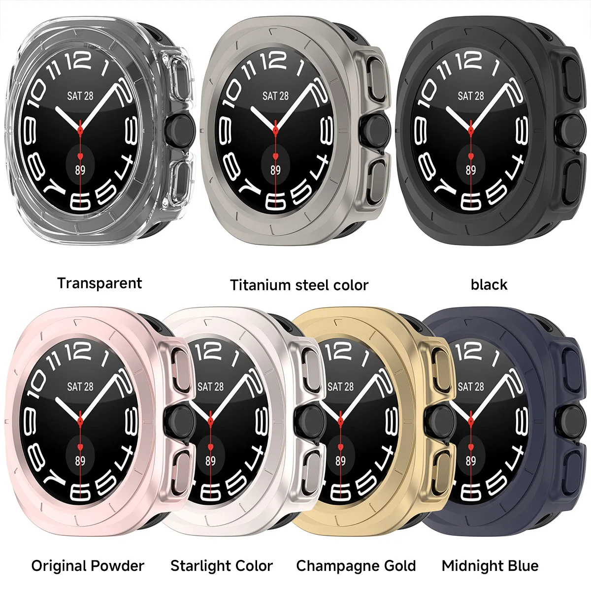 Matte Watch Cover For Samsung Galaxy Watch Ultra 2025 47mm 7Ultra Case PC All Around Shell Protective Bumper Cases Accessories