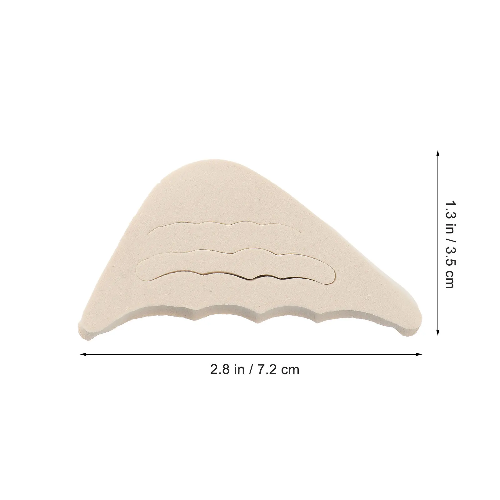 6 قطعة حذاء عالي الكعب حشو الإسفنج إدراج الأمامية لتخفيف الآلام حشوة وسادة مريحة المضادة للانزلاق نعل أداة العناية بالقدم #2