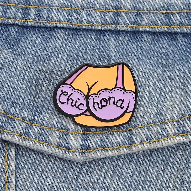 Cartoon Sexy Body Enamel Pins Boobs Bikini Bra Brooches Lapel Badges Cartoon Chic Women Jewelry Gift for Friends