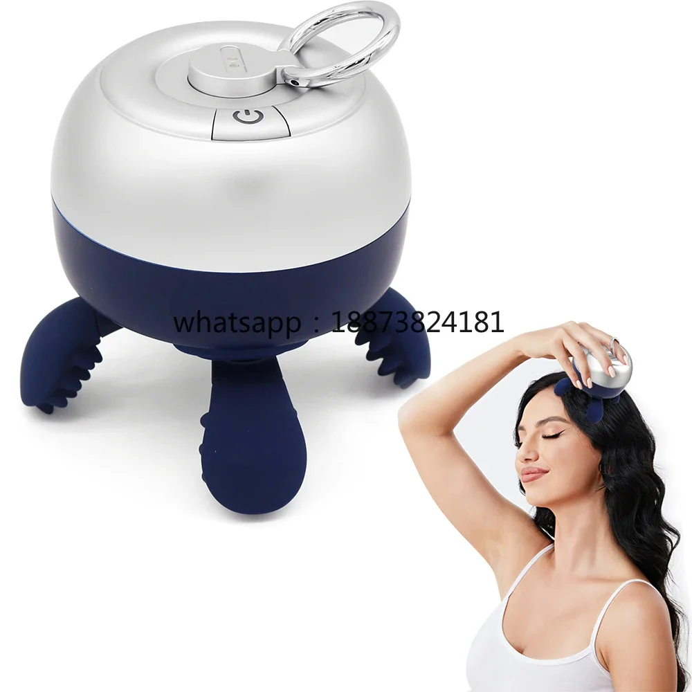 Electric Head Vibration Full Body Relax Scalp Massage Promotes  Circulation Relieves Fatigue Octopus Head Massager fast shipping
