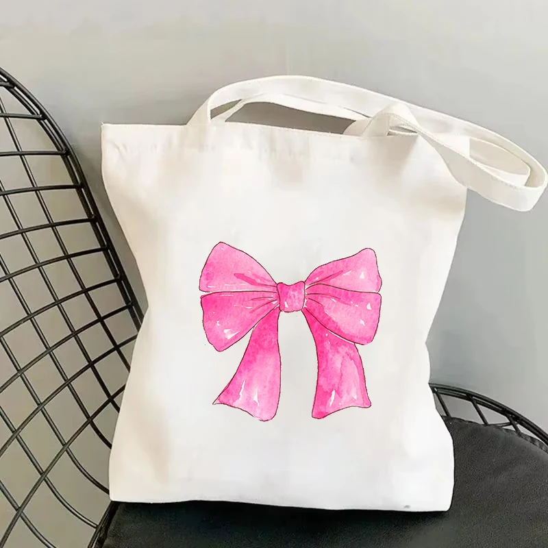 

Bow Shoulder Bag Bridesmaids Bridesmaid Handbag Large Capacity Canvas Bag Bridesmaid Party Supplies Gift Bags for Wedding Bags