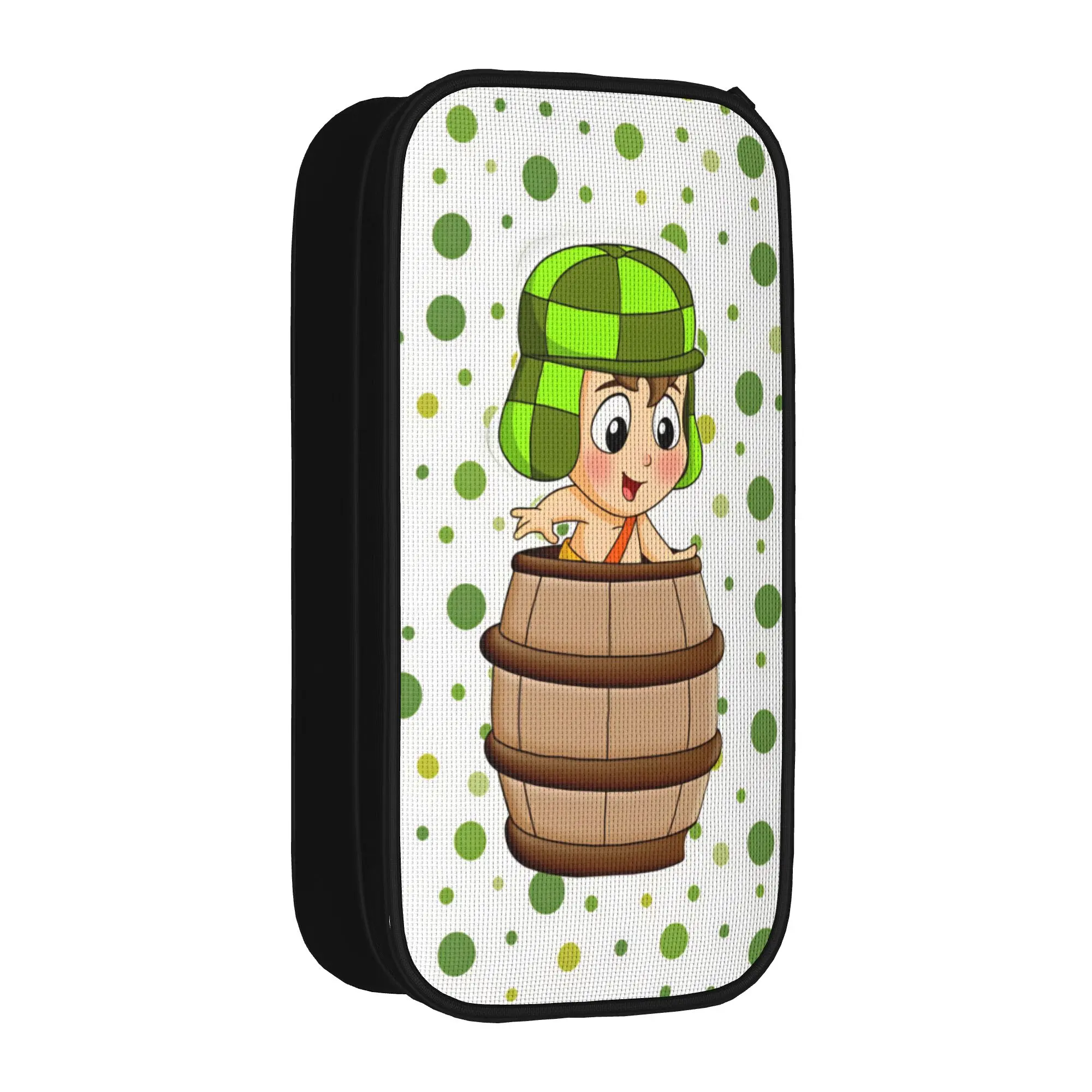El Chavo del Pencil Case  Canvas Pencil Pouch Boy Girl Kawaii Big School Pencil Cases Stationery