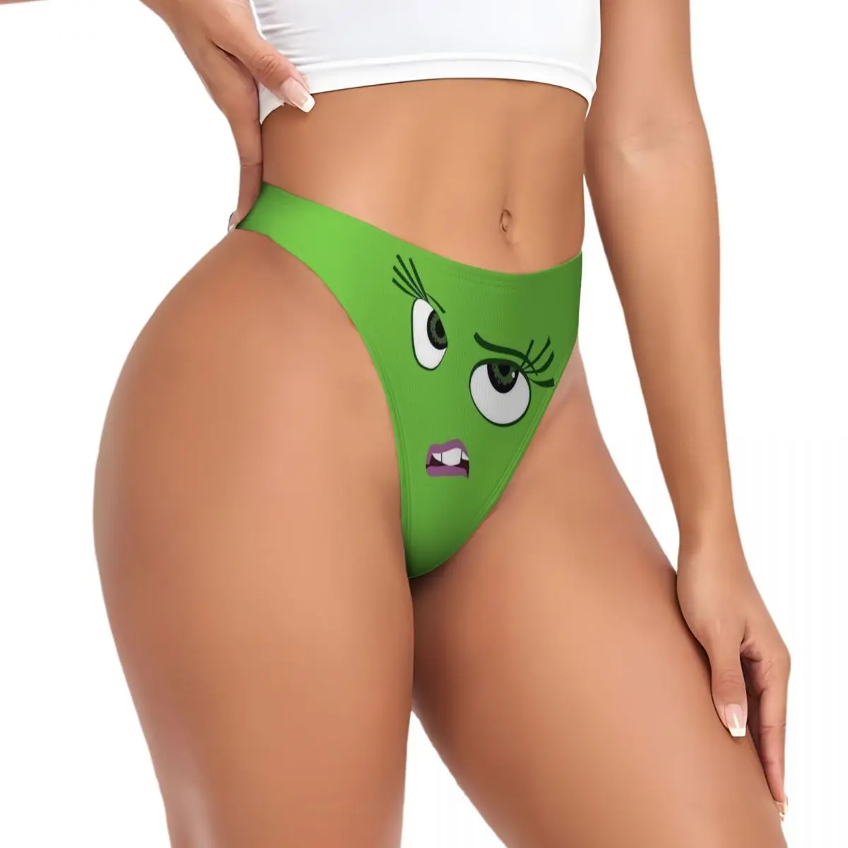 Custom Womens Inside Out Print G-string Thongs Female Comfort Panties Underwear