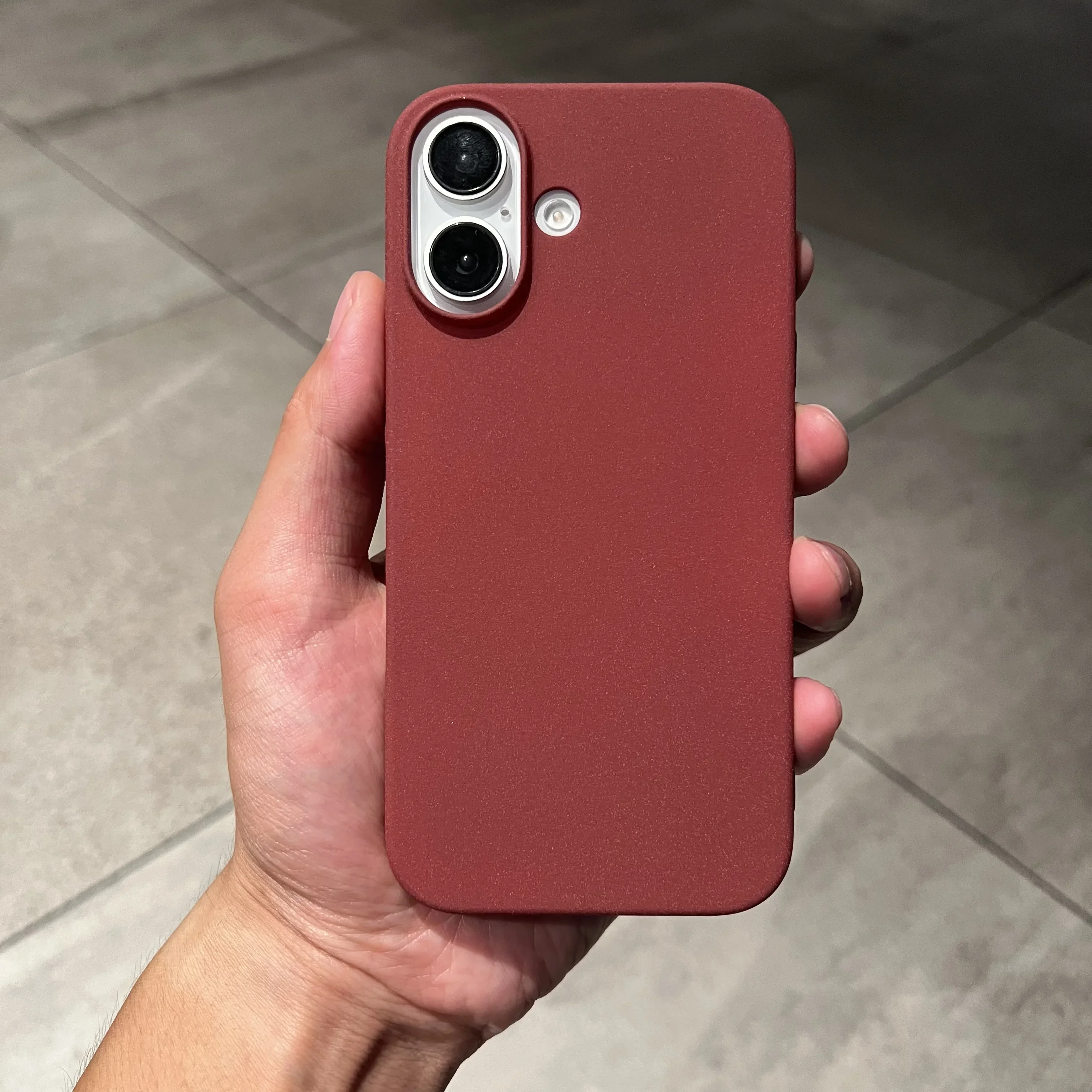 Ultra-Thin Sandstone Matte Case For iPhone 16 15 Plus 14 13 Pro 12 Mini 11 Pro XS Max XR X Slim Hard PC Shockproof Scrub Cover