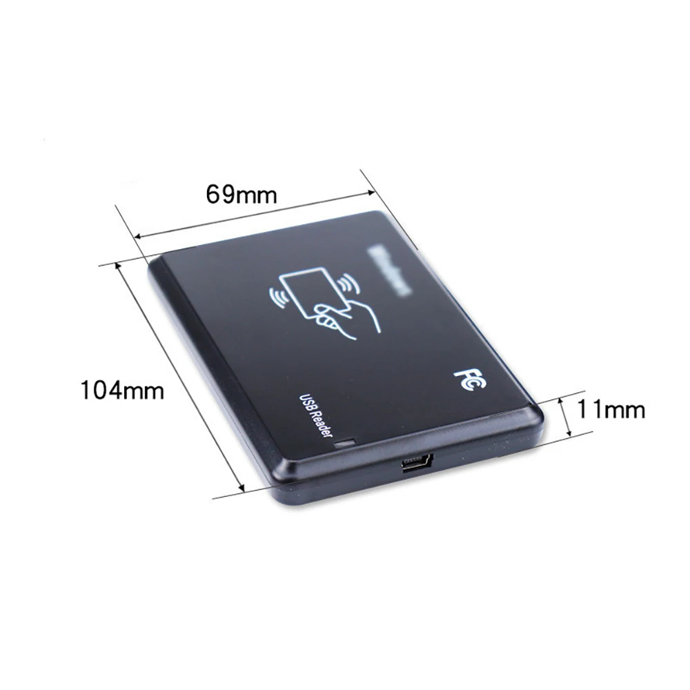 13.56Mhz IC 13.56mhz S50 S70 Contactless Card Black USB Proximity Sensor Smart rfid NFC Card Reader Support Window Linux