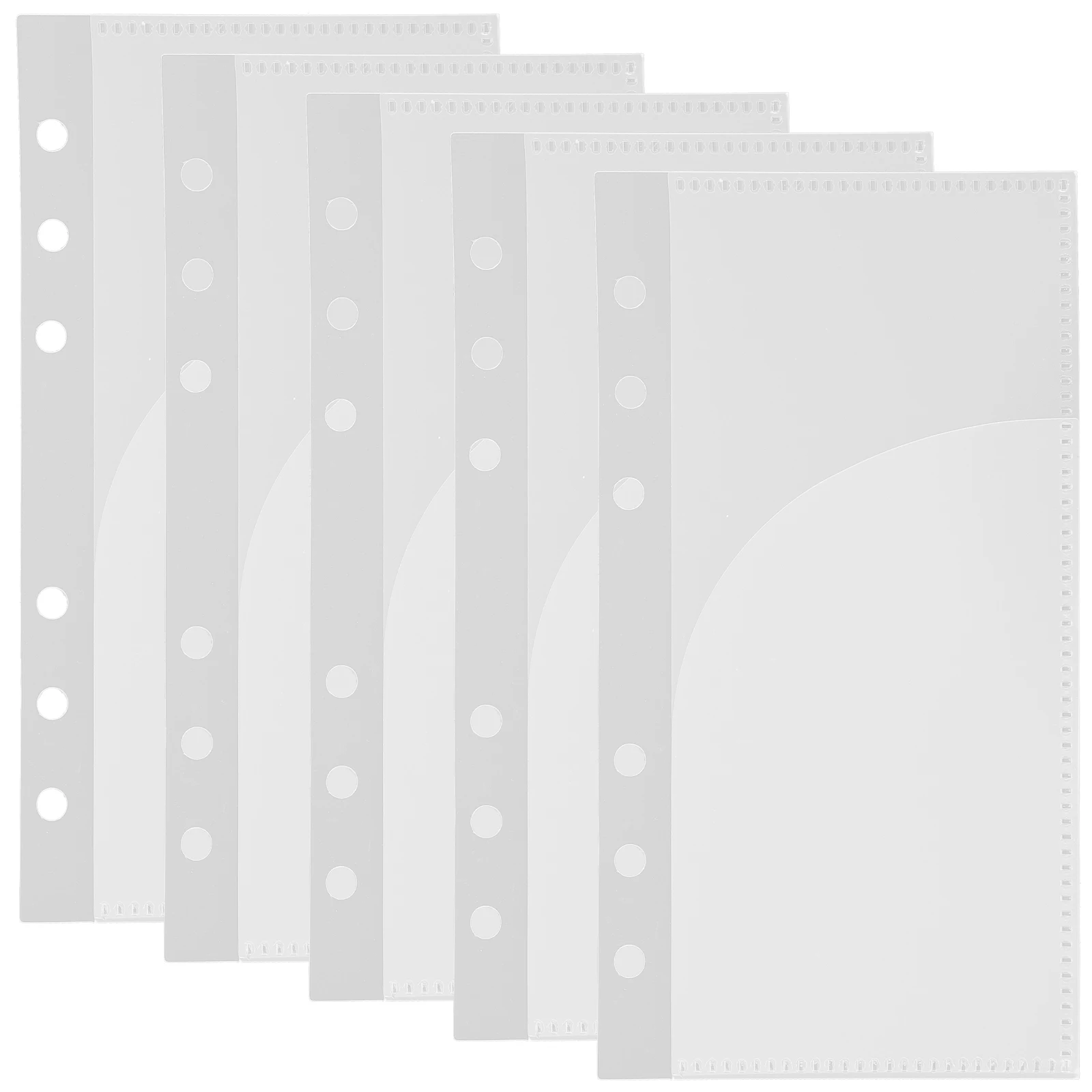 

5 Pcs Binder Replacement Core Inserts Portable Pocket Envelope Cash Saving Storage Pouch Pp Bags