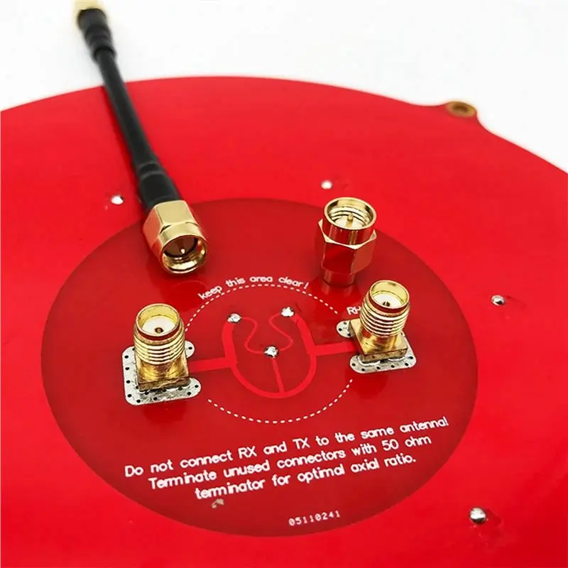A72Z 2 Set 150Mm Triple Feed Patch 5.8Ghz 14Dbi Pagoda Array FPV Antenna Image Transmitter Flat Panel Antenna Red