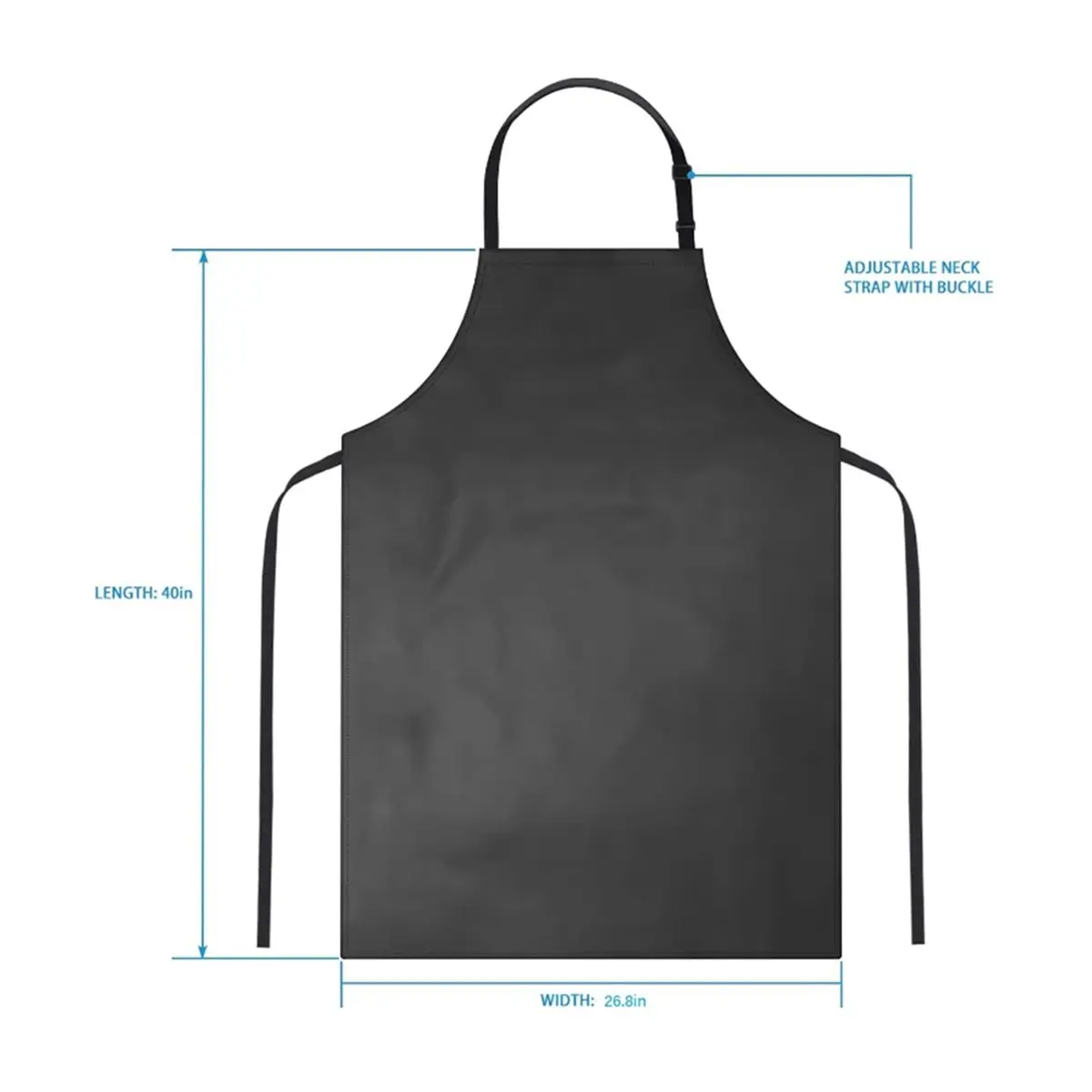 ABJS 2 Pack Waterproof PU Vinyl Apron 40