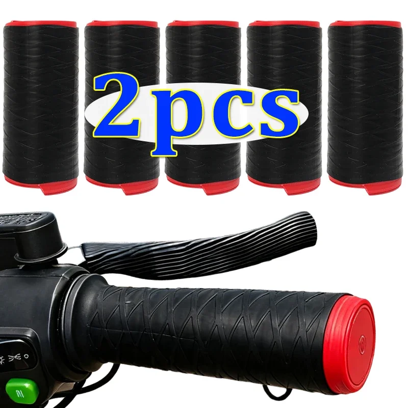 

1/2 шт., нескользящий модифицированный рукав для руля мотоцикла, силиконовое снаряжение для верховой езды, защитный чехол, универсальные силиконовые чехлы для мотоцикла