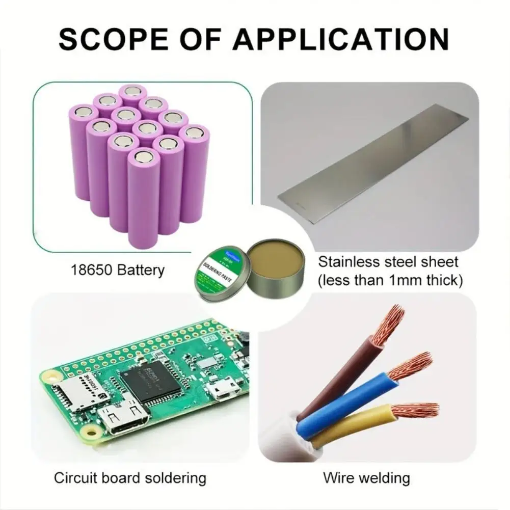 100g Soldering Paste Rosin Flux,Lead Free Easy Soldering Repair for Iron Sheet Stainless Steel Nickel, Soldering Wire Flux Paste view 5