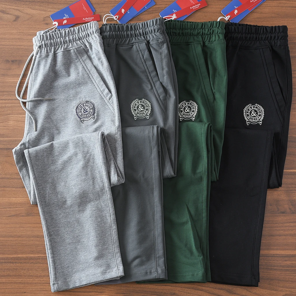 

Лето 2022, новые американские ретро махровые спортивные штаны с тонкой буквой и вышивкой, мужские простые потертые повседневные спортивные штаны на шнурке