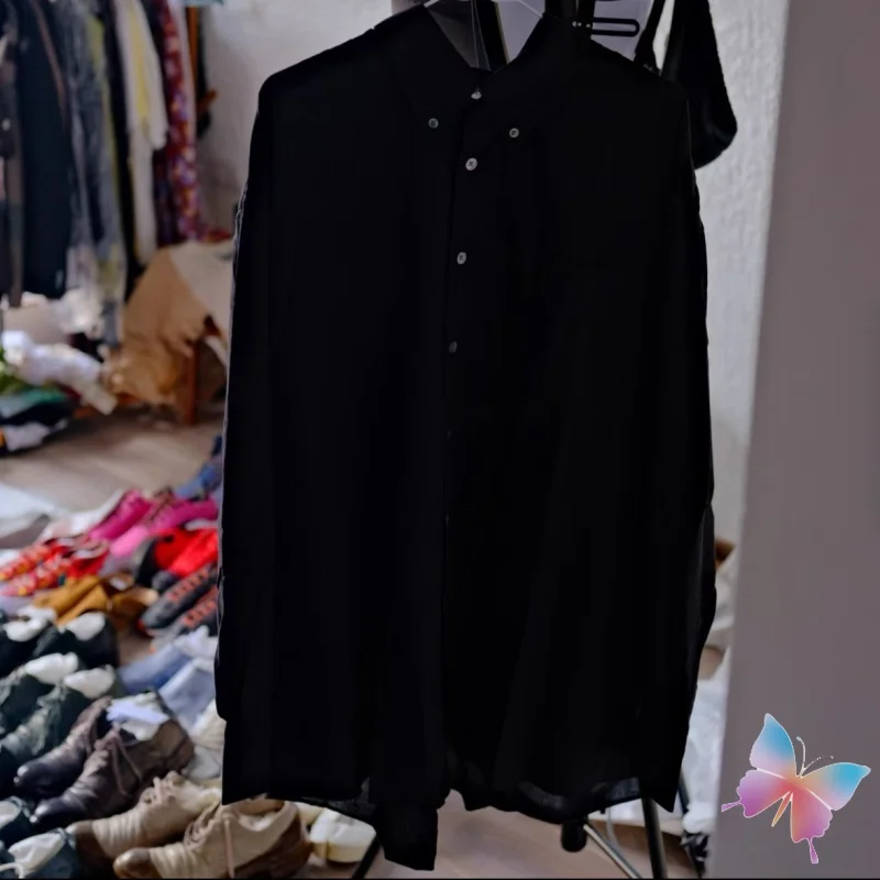 

Black Our Legacy Shirts Oversized Unisex Streetwear Blank Commuting Basic Shirt Casual Loose Men Women Long Sleeve Tops
