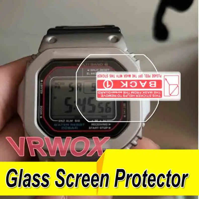 

[2-Pcs] Watch glass screen protector GW-M5610, 2.5D round edge 9h high-quality real tempering protector anti-scratch，