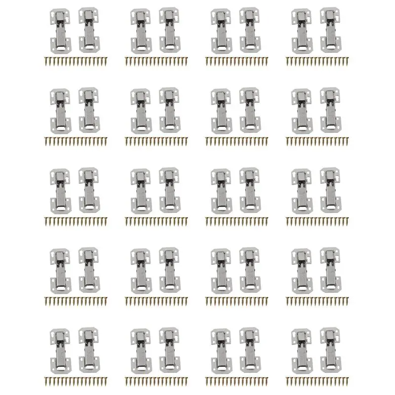 

A98E-40 шт. Мягкие петли для кухонных шкафов и гардеробов с углом открывания 90 градусов и крепежные винты