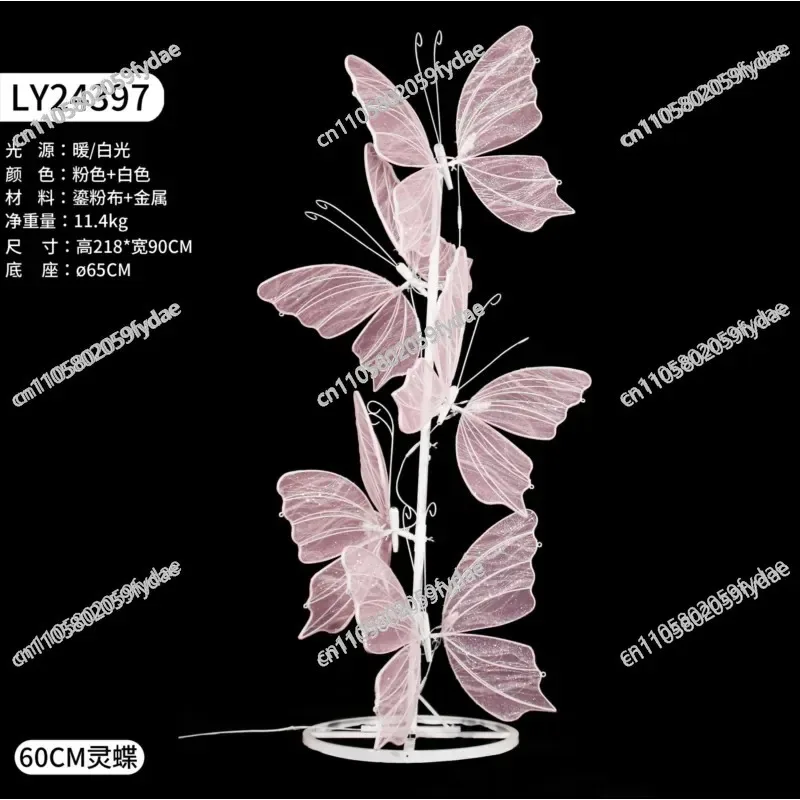 Wedding Props Butterfly Wings Pendant Ceiling Decoration Wedding Stage Catwalk Wrought Iron