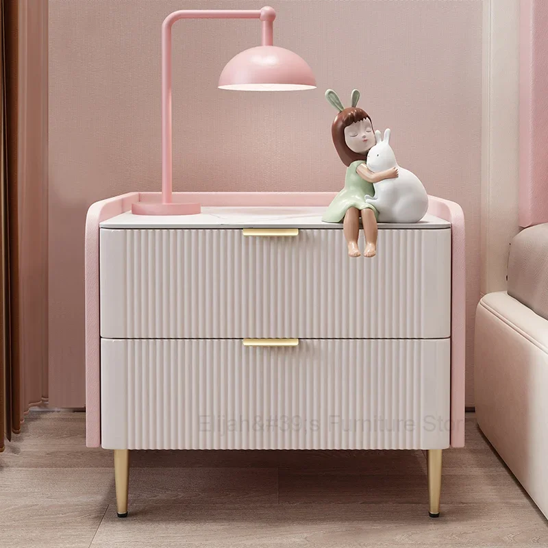 Stand Nordic Modern Wooden Lateral Night Auxiliary Storage Drawers Bedside Table Designer Mesita De Noche Bedroom Furniture