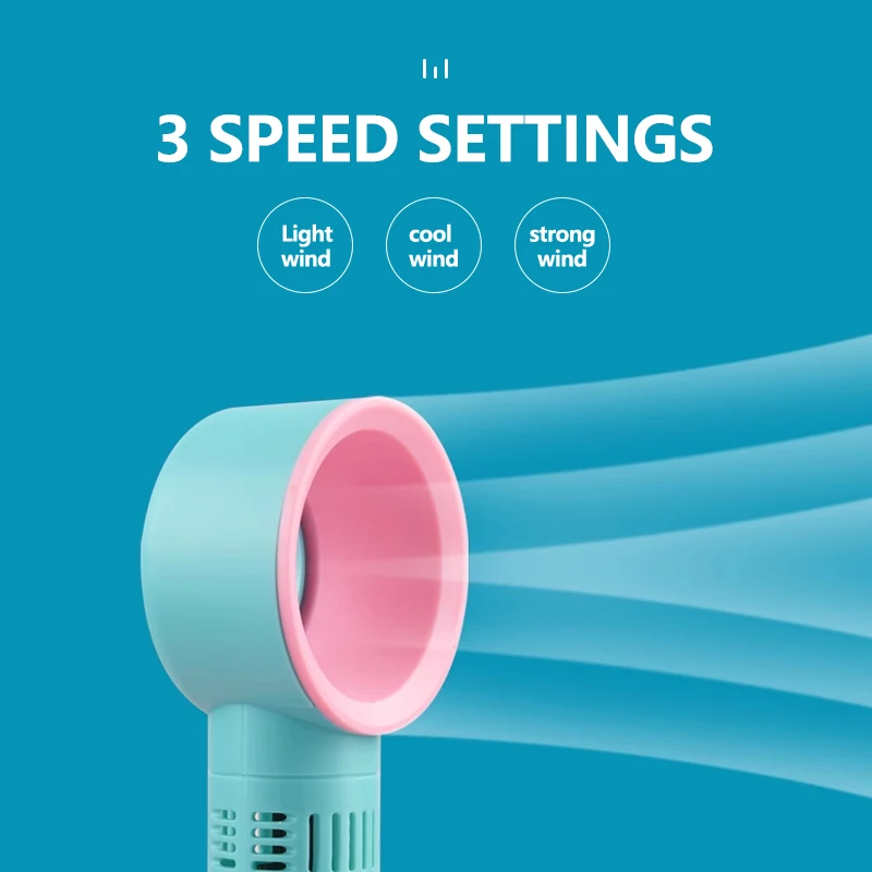 SAKURAHANA Portable USB Charging Eyelashes Dryer False Lashes Bladeless Fan Grafted Eyelashes Dedicated Dryer for Makeup Tools