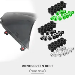 Motorcycle custom fairing screw bolt windscreen screw Accessories for KAWASAKI ZX10R 2004 2005 2006 2007 2008 2009 2010 2011-16