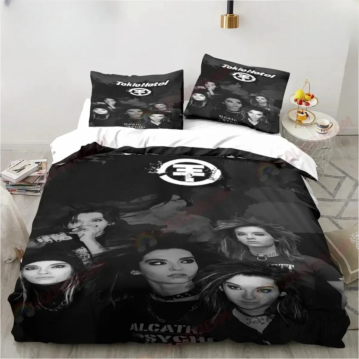 Tokio Hotel Music Band Excavator 3D NEW Duvet Cover Pillowcase Bedding Set Adult Boy Girl Bedroom Decoration Single Double Large