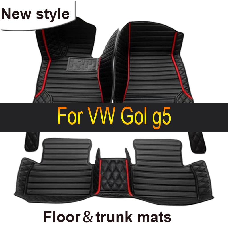 

Напольный коврик из искусственной кожи на заказ для VW Gol g5 2008 2009 2010 2011 2012, защита салона вашего автомобиля