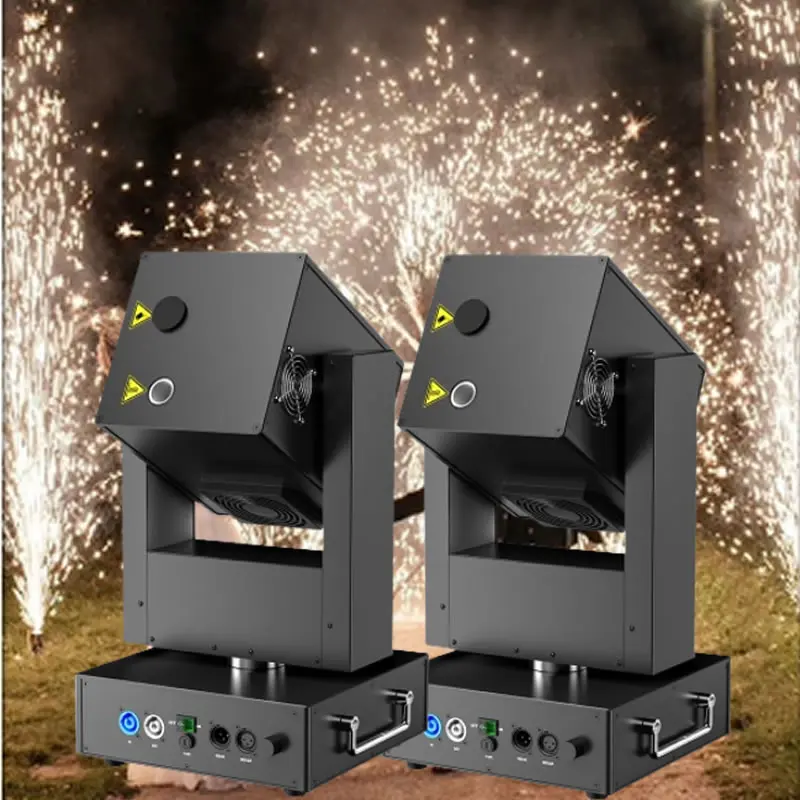 

750W Cold Spark Machine Stage Moving Head Spark Spray Sparkler Fireworks Machine DMX512 Control for Wedding DJ Disco Bar Party