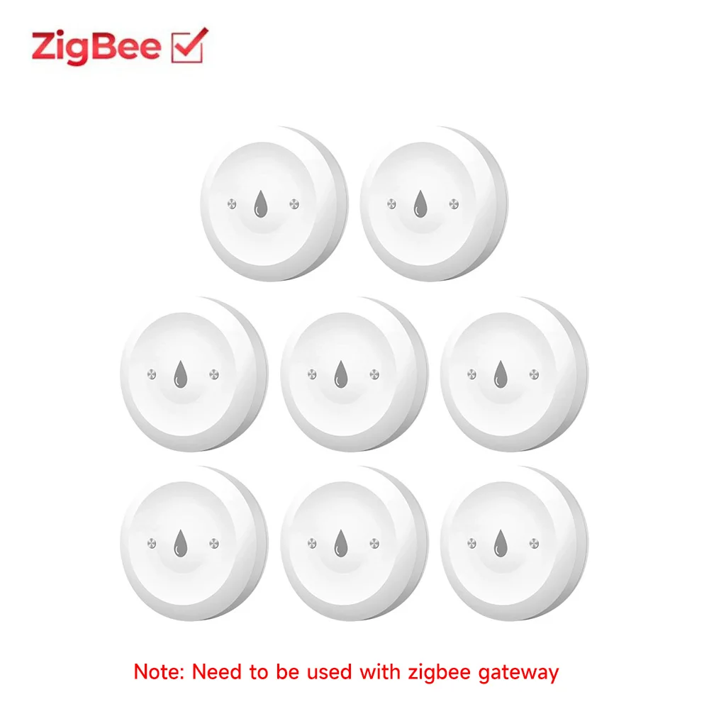 Tuya ZigBee Smart Waterleksensor Overstromingsleksensor Alarm APP Remote Monitoring Overstromingsoverloop voor keukenbadkamer