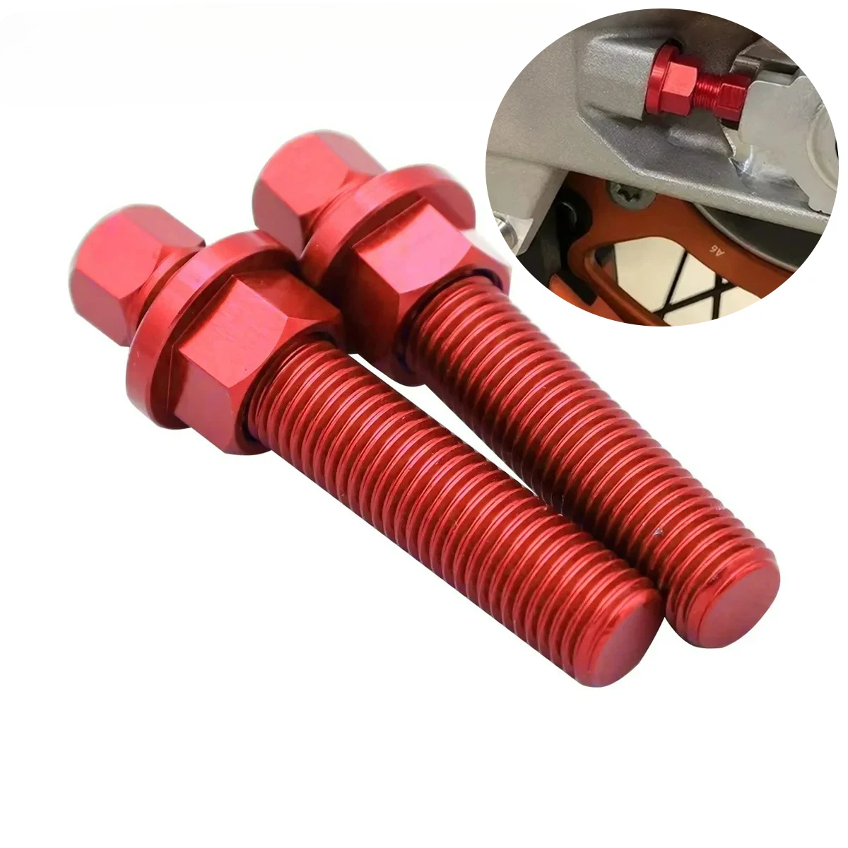 

M8 For HONDA KAWASAKI SUZUKI YAMAHA Motorcycles Accesorios Rear Axle Blocks Chain Adjuster Bolt