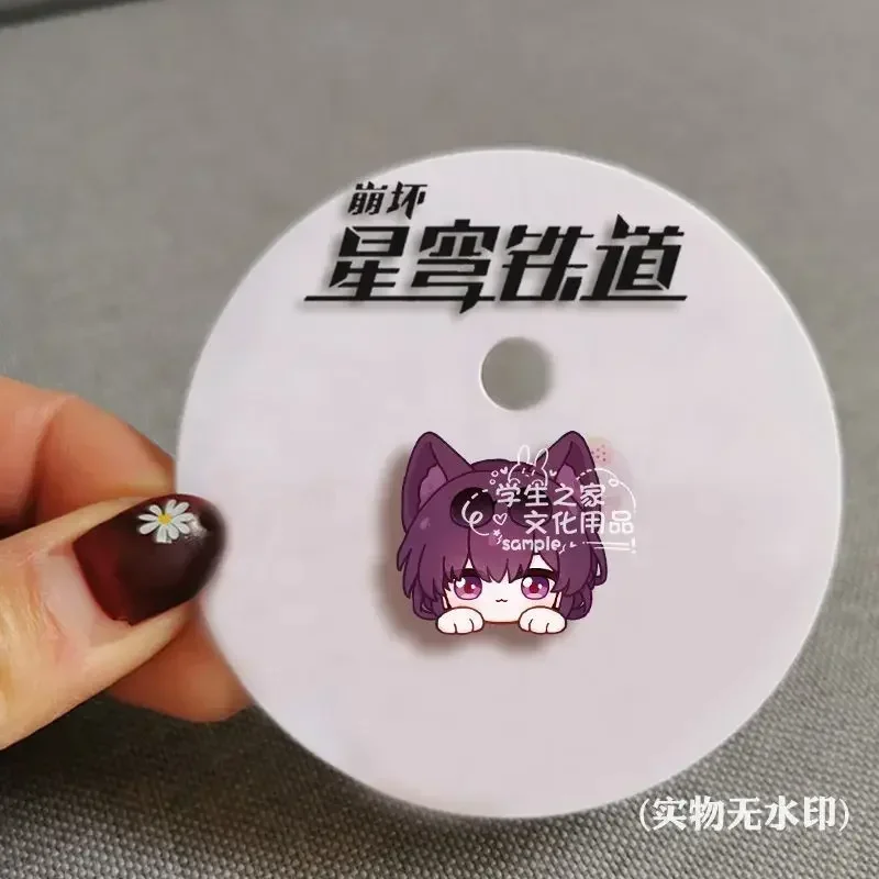 

Honkai:Star Rail Kafka Silver Wolf Rabbit Ears Acrylic Brooch Pin Cosplay Badge Jewelry Accessories For Clothes Backpack Gifts