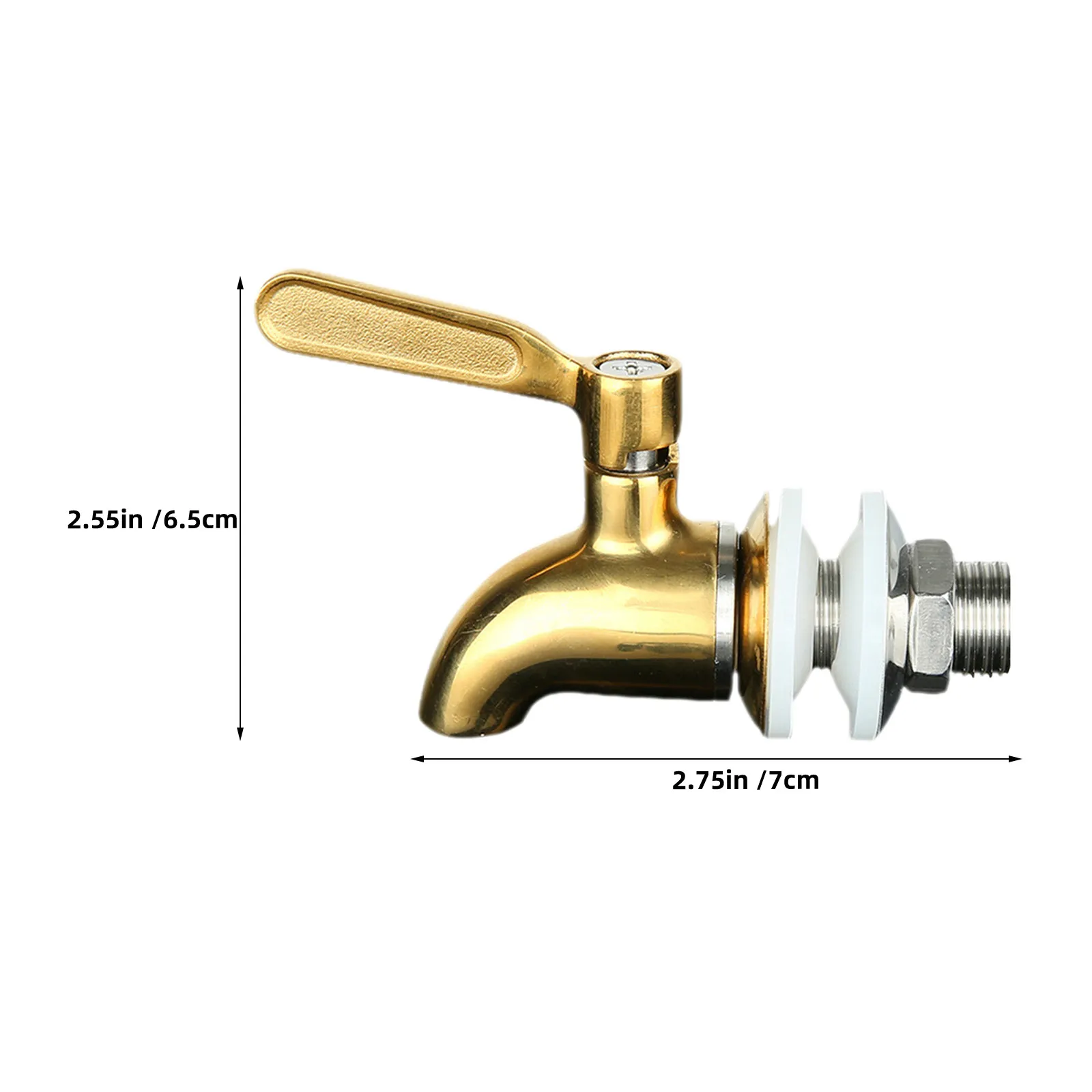 2Pcs Beverage Dispenser Replacement Tap Stainless Steel Spigot for Juice Tea Lemonade Iced Tea Drink Server Dispenser Spout Tap