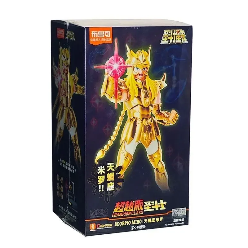 BLOKEES Modelo Saint Seiya Myth Cloth EX Leo Aiolia/Aries MU/Escorpio Milo Caballeros del Zodíaco Figura de acción de armadura de PVC