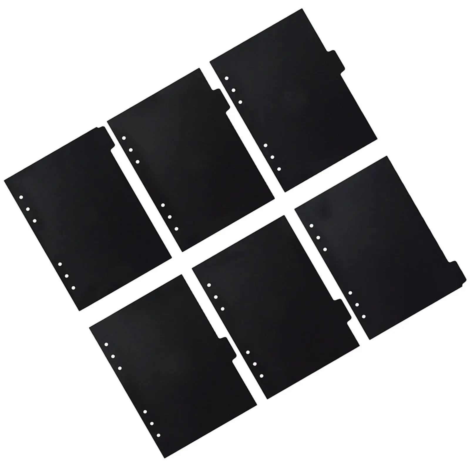 6Pcs A5 Notebook Dividers Plastic Binder Tabs Bright Colored Index Tabs for Organizing Journals Notepads Binder Dividers