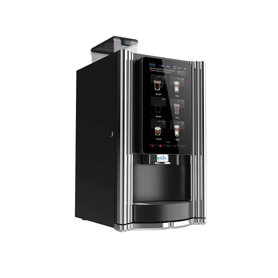 2026 New Smart Fully Automatic Espresso Coffee Machine 15.6 Inch Large Touch Screen Commercial Coffee Maker For Coffee Shop Busi