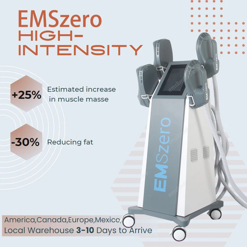 EMSzero Body Sculpt Electromagnet Slimming 6500W High Power 4 Handles Reducing Fat Machine Beauty Salon New EMS zero Weight Loss