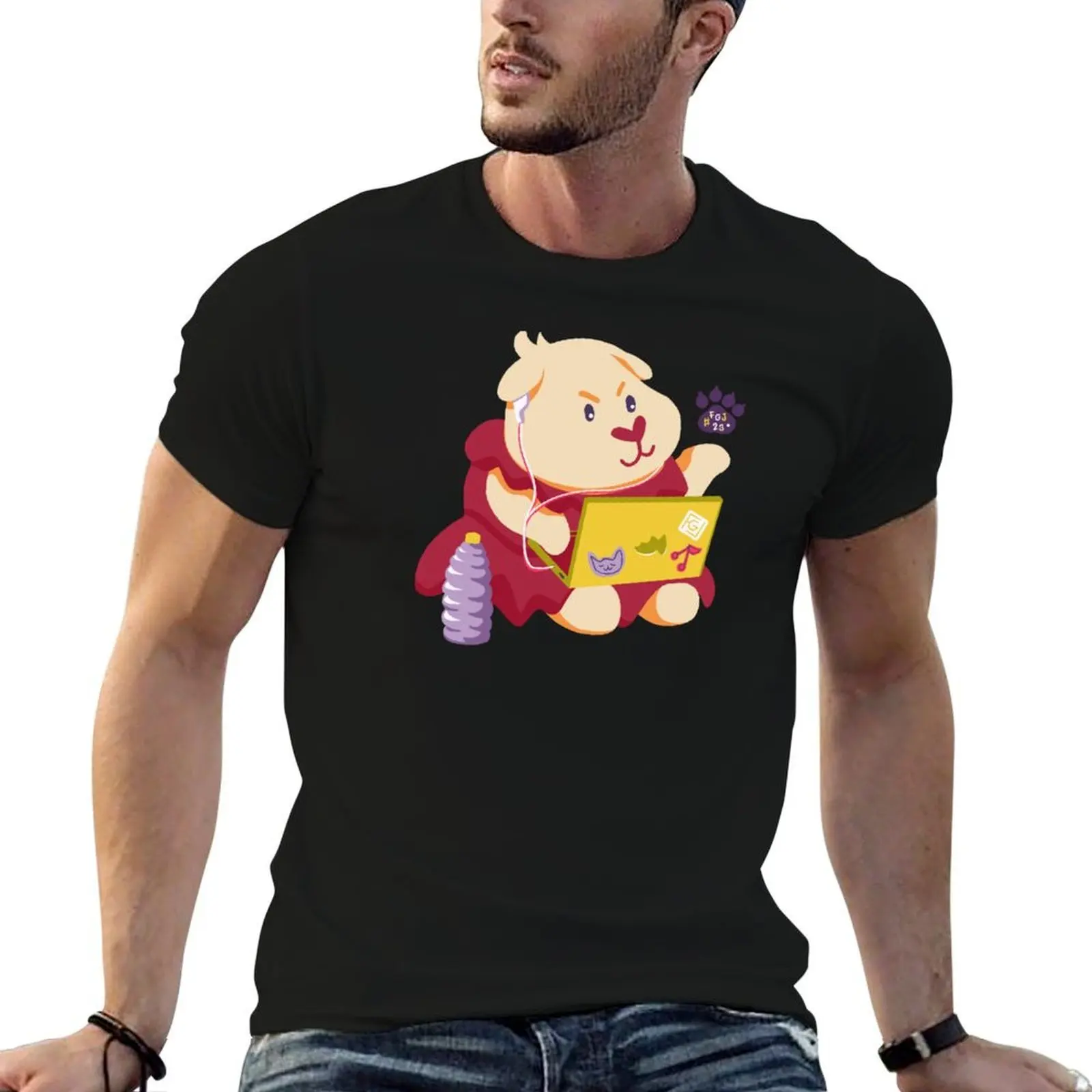 FGJ23 - Hamster T-Shirt football t shirt summer shirt men t shirts