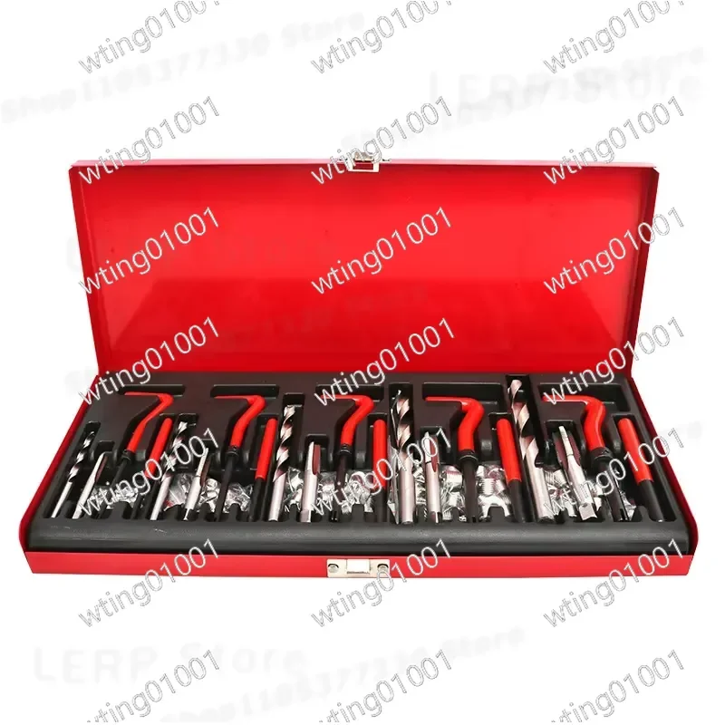 for Helical Thread Repair Kit 131pcs Twist Bits M5 M6 Metric8 Metric10 M12 Durable Steel Inserts for Stripped Screw Hole