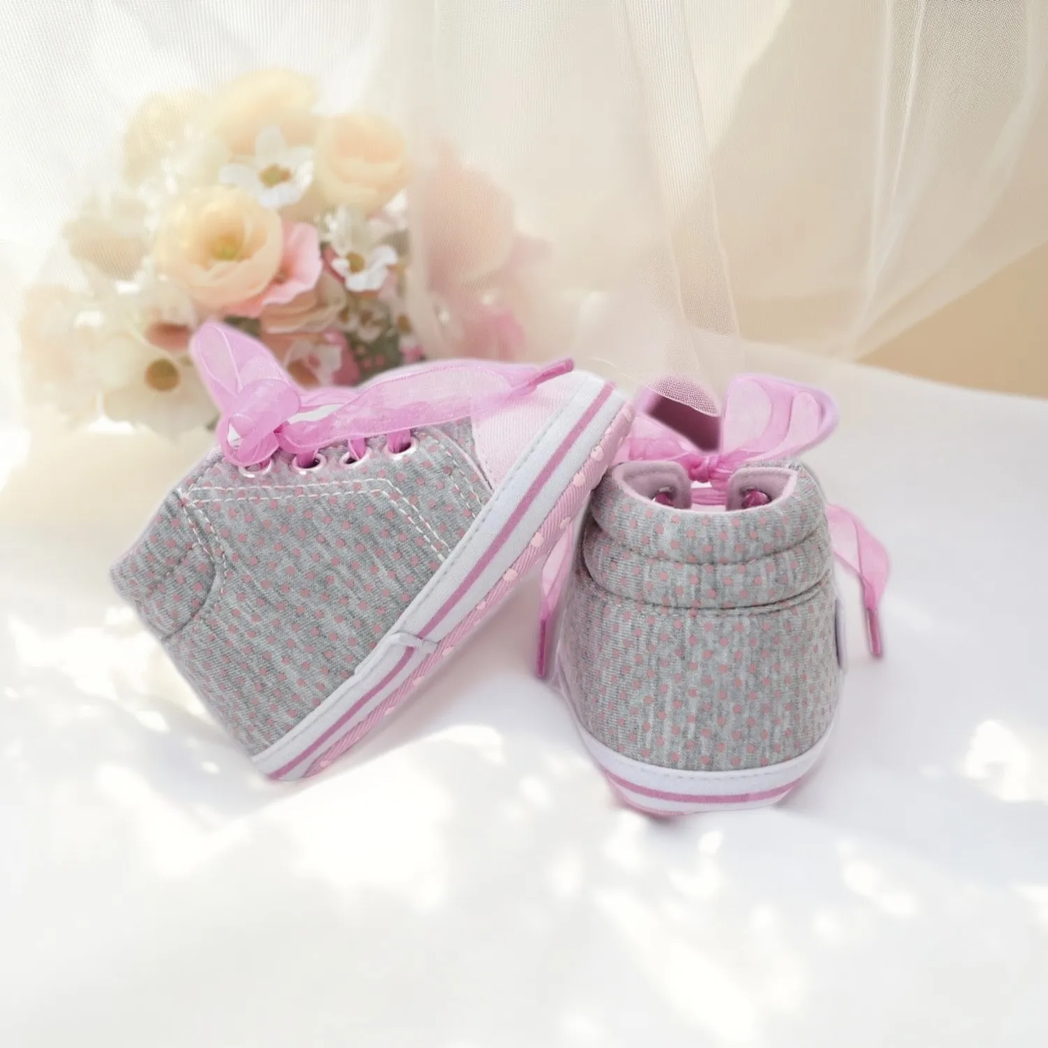 الربيع والخريف حذاء طفل أحذية قماشية أنيقة 0-6-12-18 أشهر خطوة الطفل أحذية لينة أسفل مريحة المضادة للانزلاق الدافئة