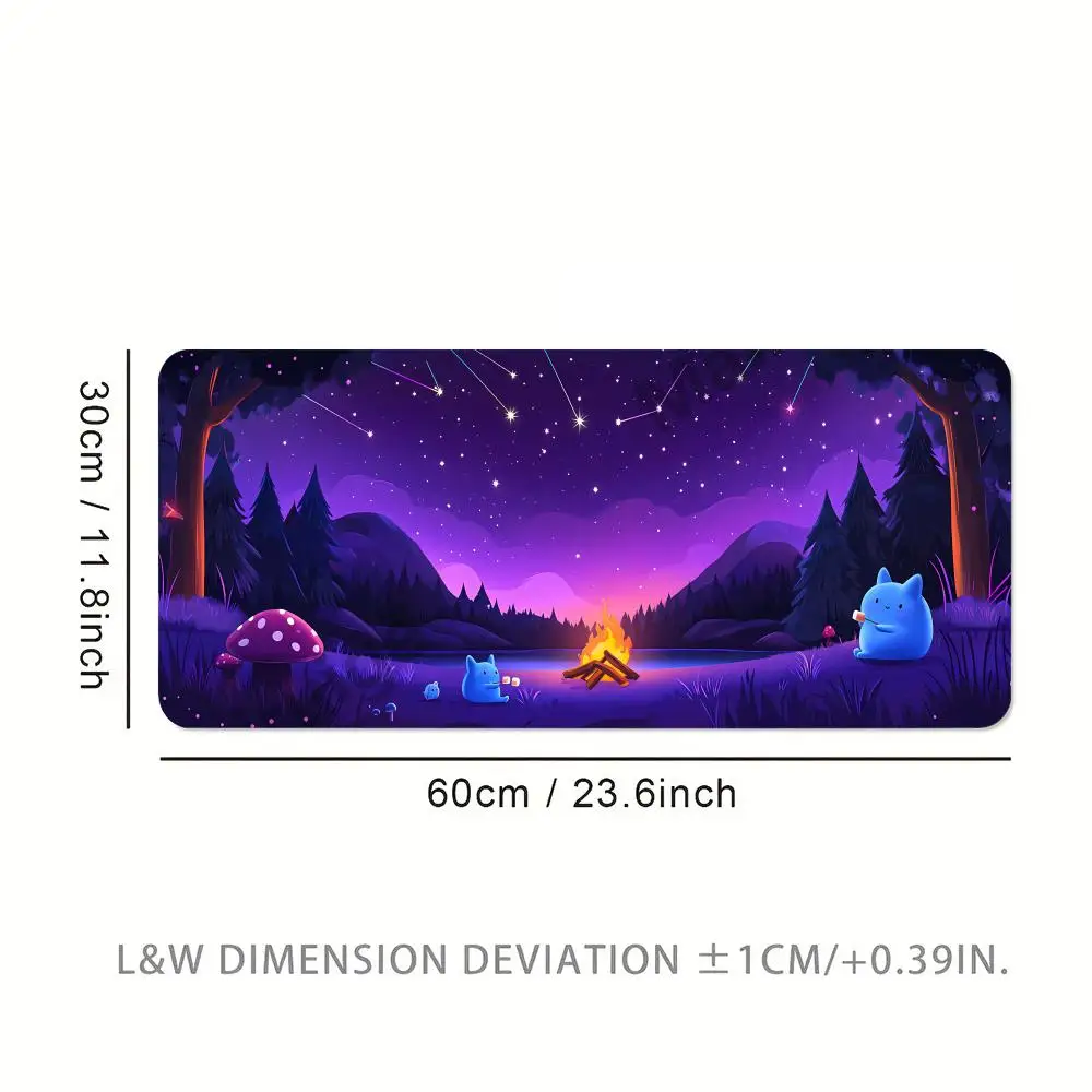 night Mouse Pad Large Computer Office Game Table Mats XXL Rubber Anti-slip Gaming Keyboard Mousepads Long Desk Pads