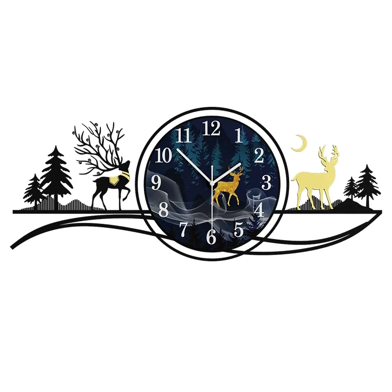 

Large Luxury Wall Clock Modern Design Creative Living Room Digital Clock Novel Decoration Reloj Cocina Interior House