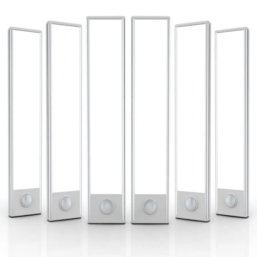 

Беспроводные светильники для установки под шкаф, 32 светодиода, с датчиком движения, перезаряжаемые, магнитные, для использования внутри помещений, на батарейках, для шкафов.