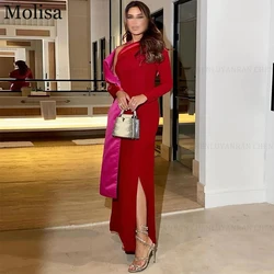 MOLISA Customized Mermaid Party Evening Gowns 2025 One Shoulder Prom Dress Side Slit Long Formal Occasion Dress فساتين ا