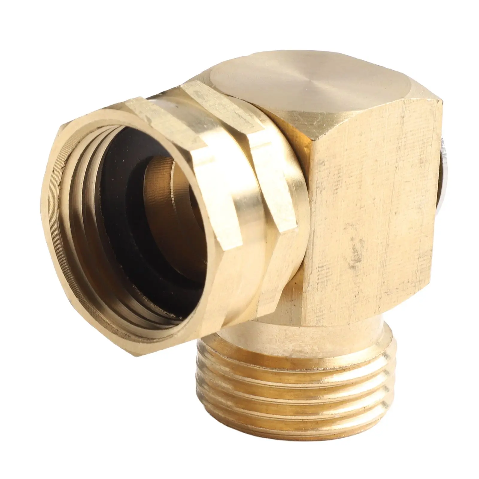 

1pcs Garden Hose Swivel Elbow Connector 90 Degree Solid Brass For Wash Cars Water Pipe Connection Adapter Garden Accesorios