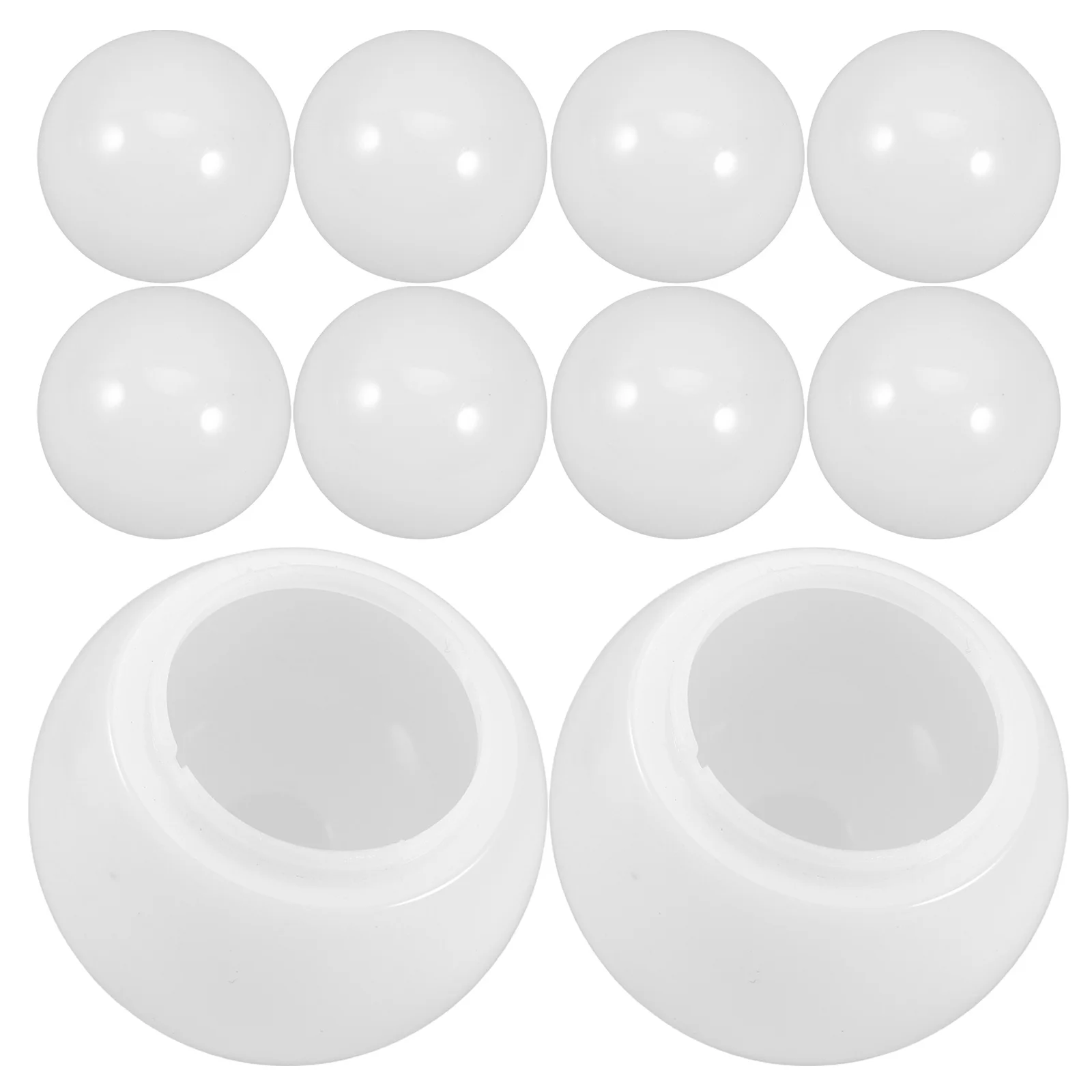 

10Pcs LED Light Cover Replacement Half Ball Plastic Lamp Shade Stable Heat Resistant Lampshades for Home Office