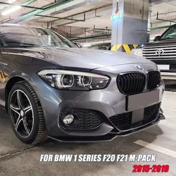 Front Bumper Lip Splitter Diffuser Body Kit Spoiler For BMW 1 Series F20 F21 M-Pack Facelift M118i M120i M135i M140i 2015-2019